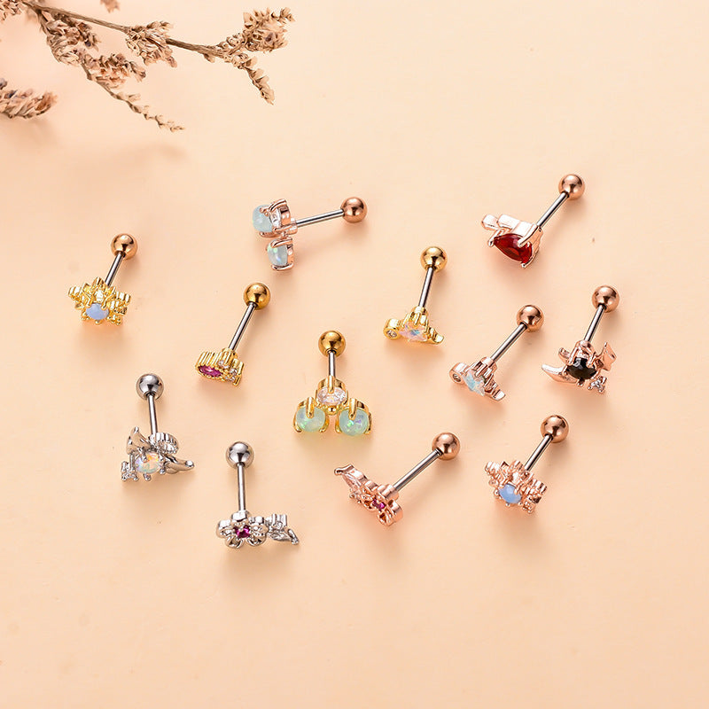 Star Diamond Stud Earrings
