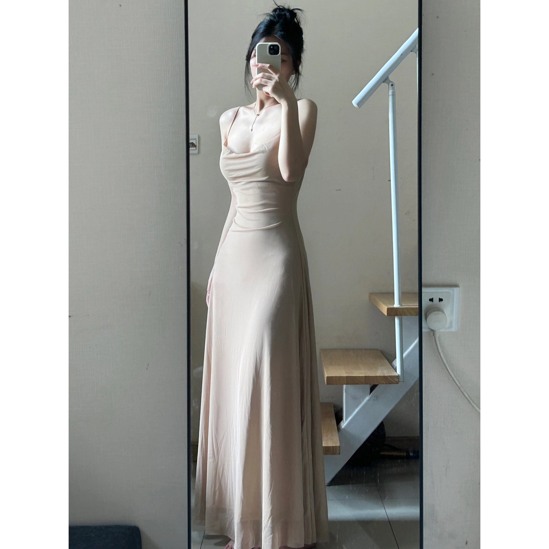Summer Waist Slimming Elegant Adult Lady Like Woman Socialite French Dress